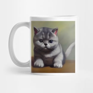 cute british shorthair cat kitten 1 Mug